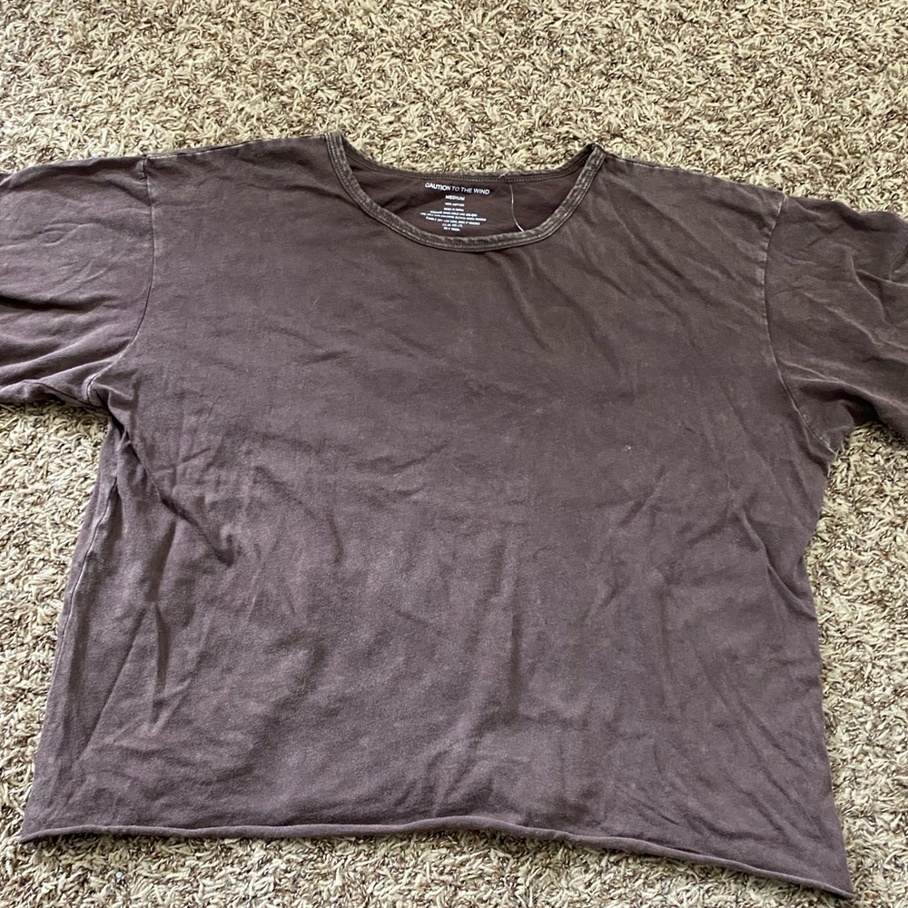 Cropped Brown T-Shirt